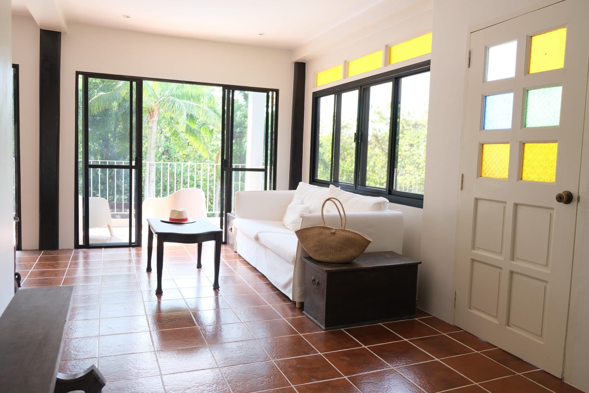 Balay sa Pansol modern living room with open interiors and natural lighting