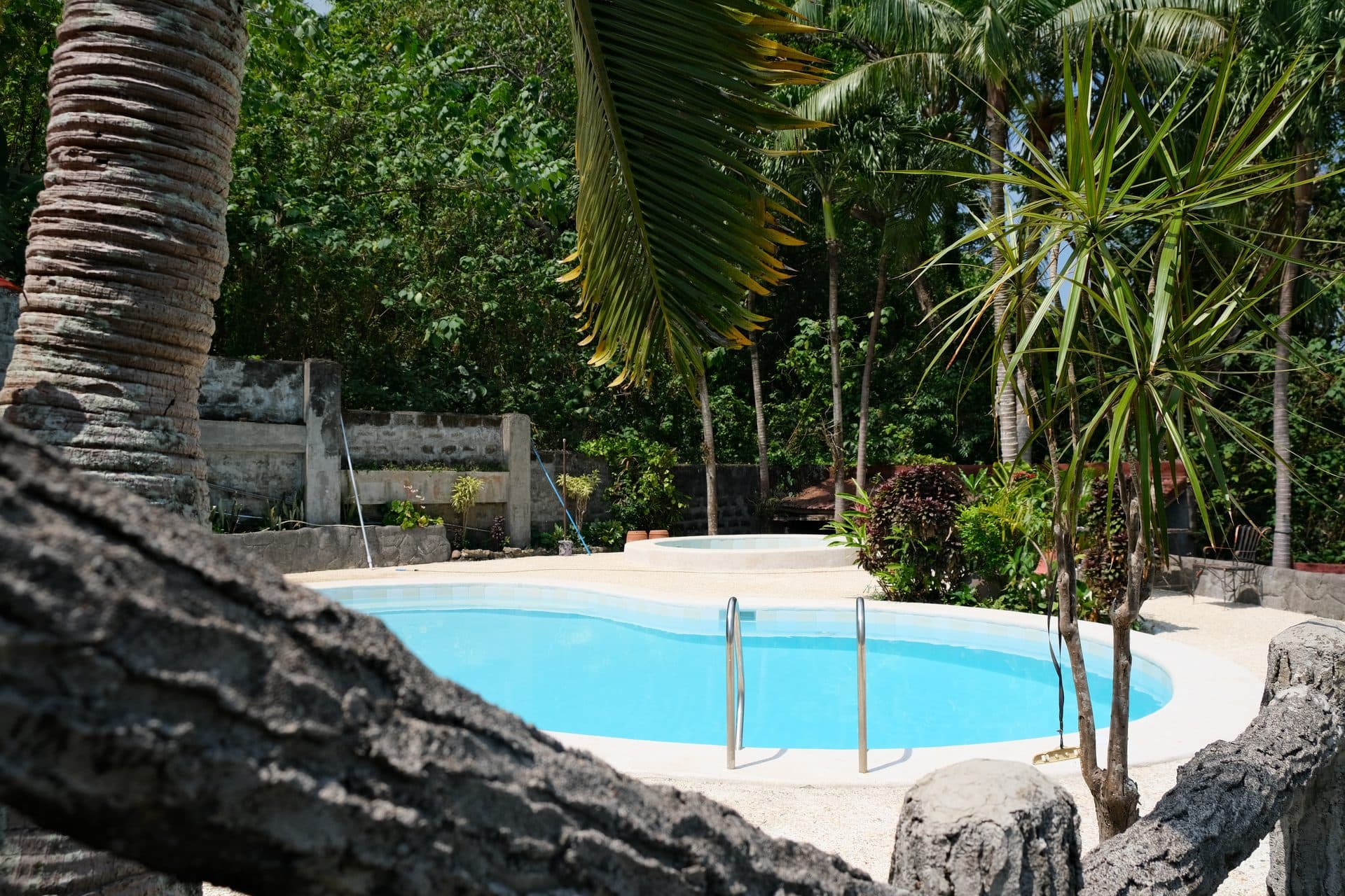 Pool garden view at Balay Pansol